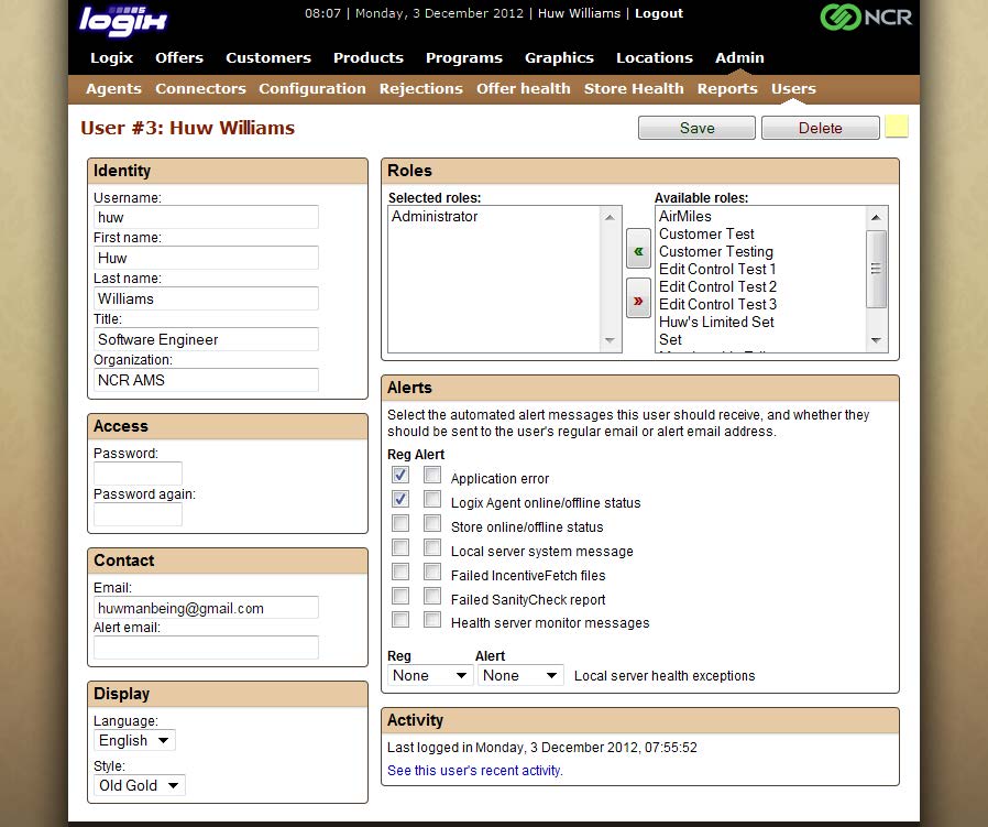 Logix interface