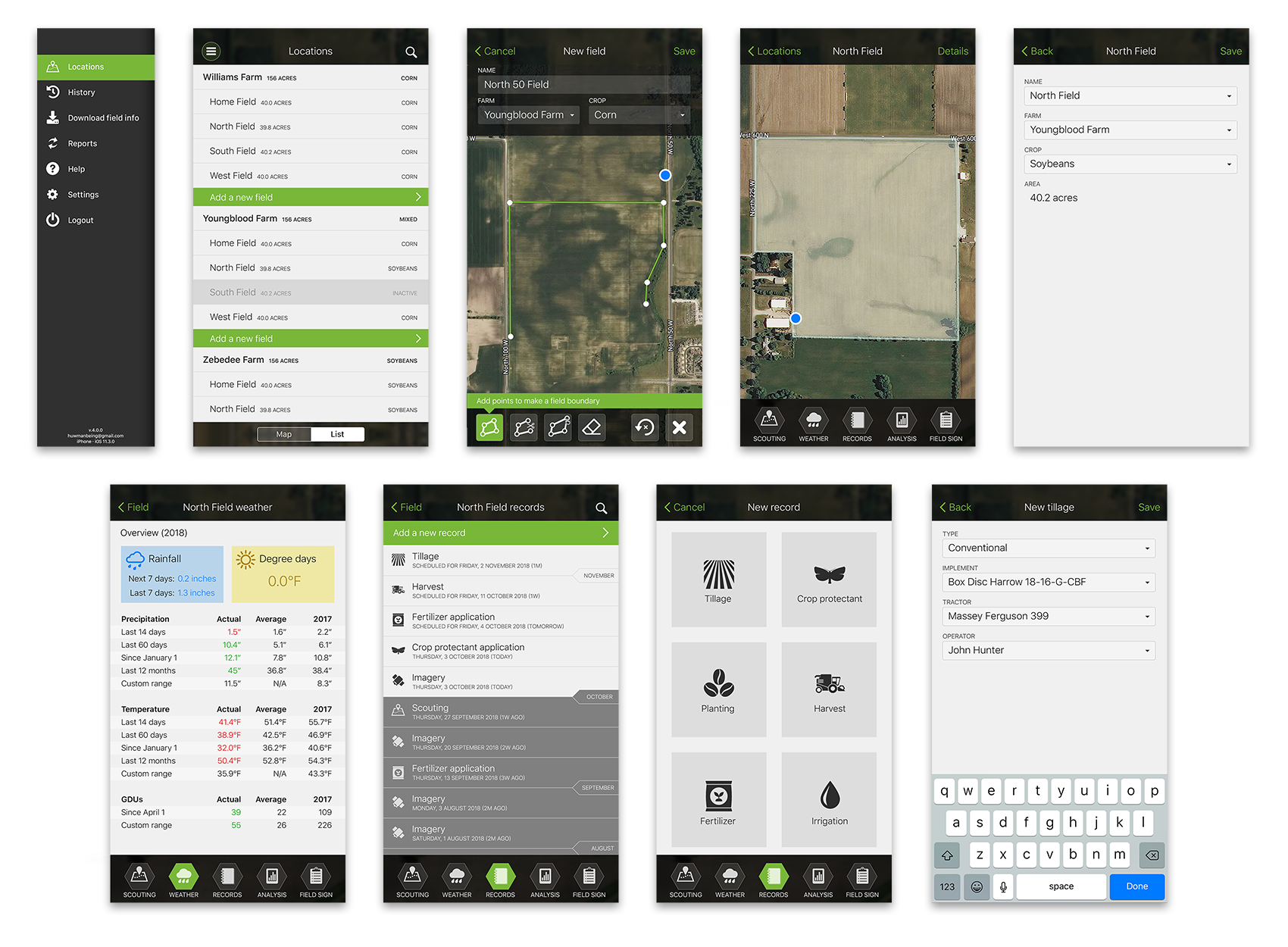 High-fidelity mobile mockups